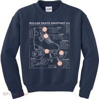 Anatomy Of A Roller Skate Kids Sweatshirt thumb 0