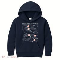 Anatomy Of A Roller Skate Kids Hoodie thumb 0