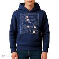 Anatomy Of A Roller Skate Kids Hoodie thumb 4