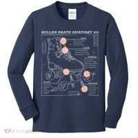 Anatomy Of A Roller Skate Kids Long Sleeve Shirt thumb 0