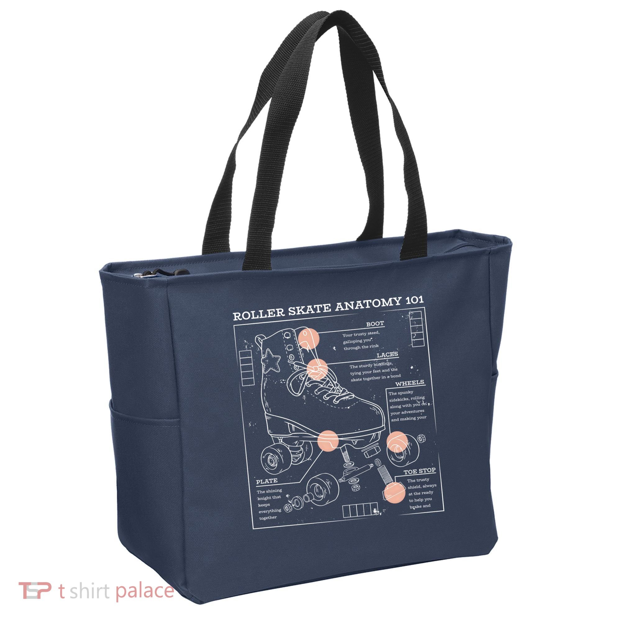 Anatomy Of A Roller Skate Tote Bag