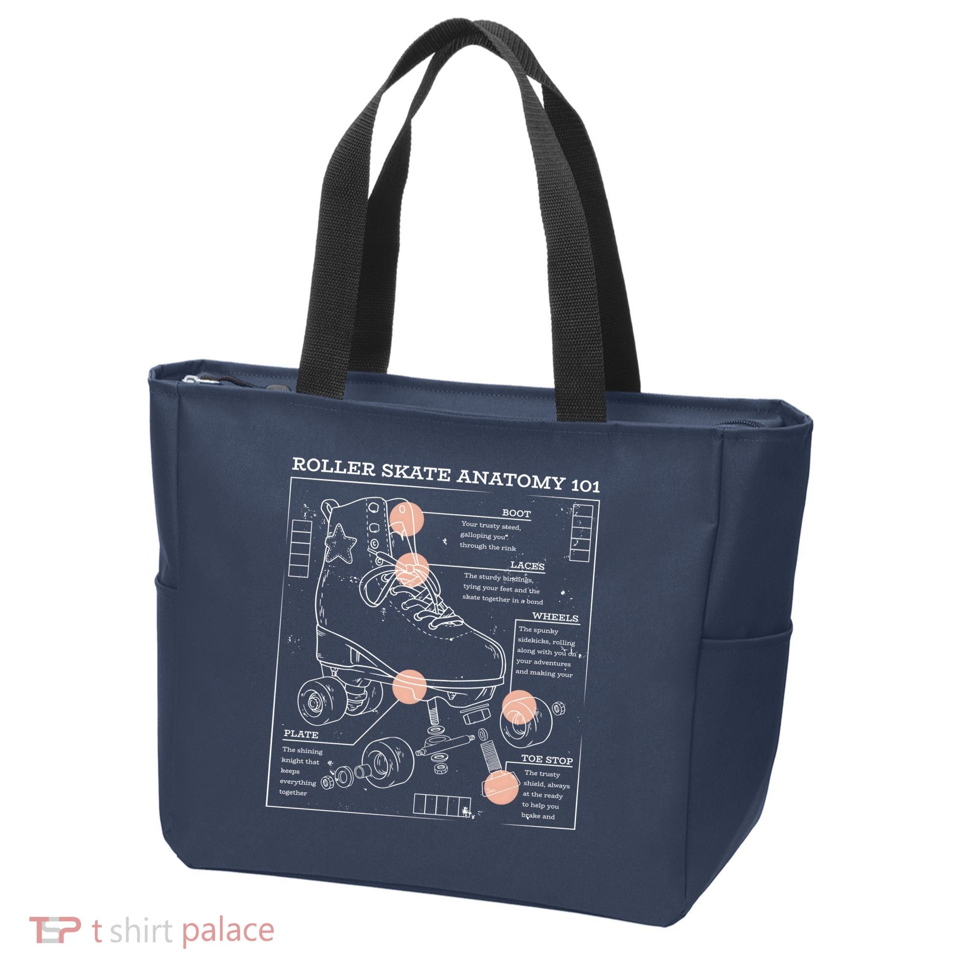 Anatomy Of A Roller Skate Tote Bag