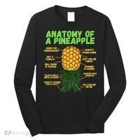 Anatomy Of A Pineapple Funny Upside Down Pineapple Long Sleeve Shirt thumb 0