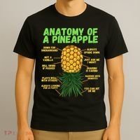 Anatomy Of A Pineapple Funny Upside Down Pineapple T-Shirt thumb 3
