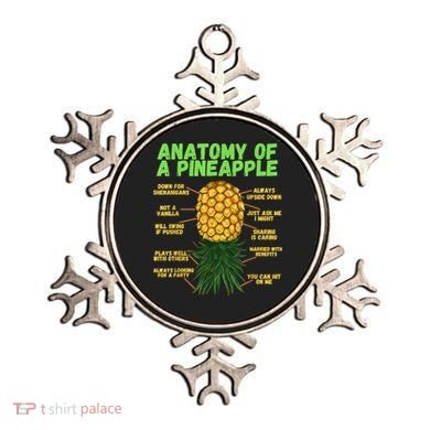 Anatomy Of A Pineapple Funny Upside Down Pineapple Ornament