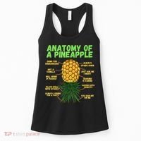 Anatomy Of A Pineapple Funny Upside Down Pineapple Women's Tank Top thumb 0