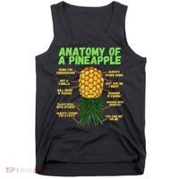 Anatomy Of A Pineapple Funny Upside Down Pineapple Tank Top thumb 0