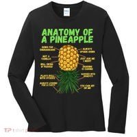 Anatomy Of A Pineapple Funny Upside Down Pineapple Women's Long Sleeve Shirt thumb 0