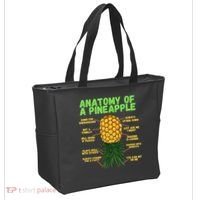Anatomy Of A Pineapple Funny Upside Down Pineapple Tote Bag thumb 2