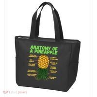 Anatomy Of A Pineapple Funny Upside Down Pineapple Tote Bag thumb 3