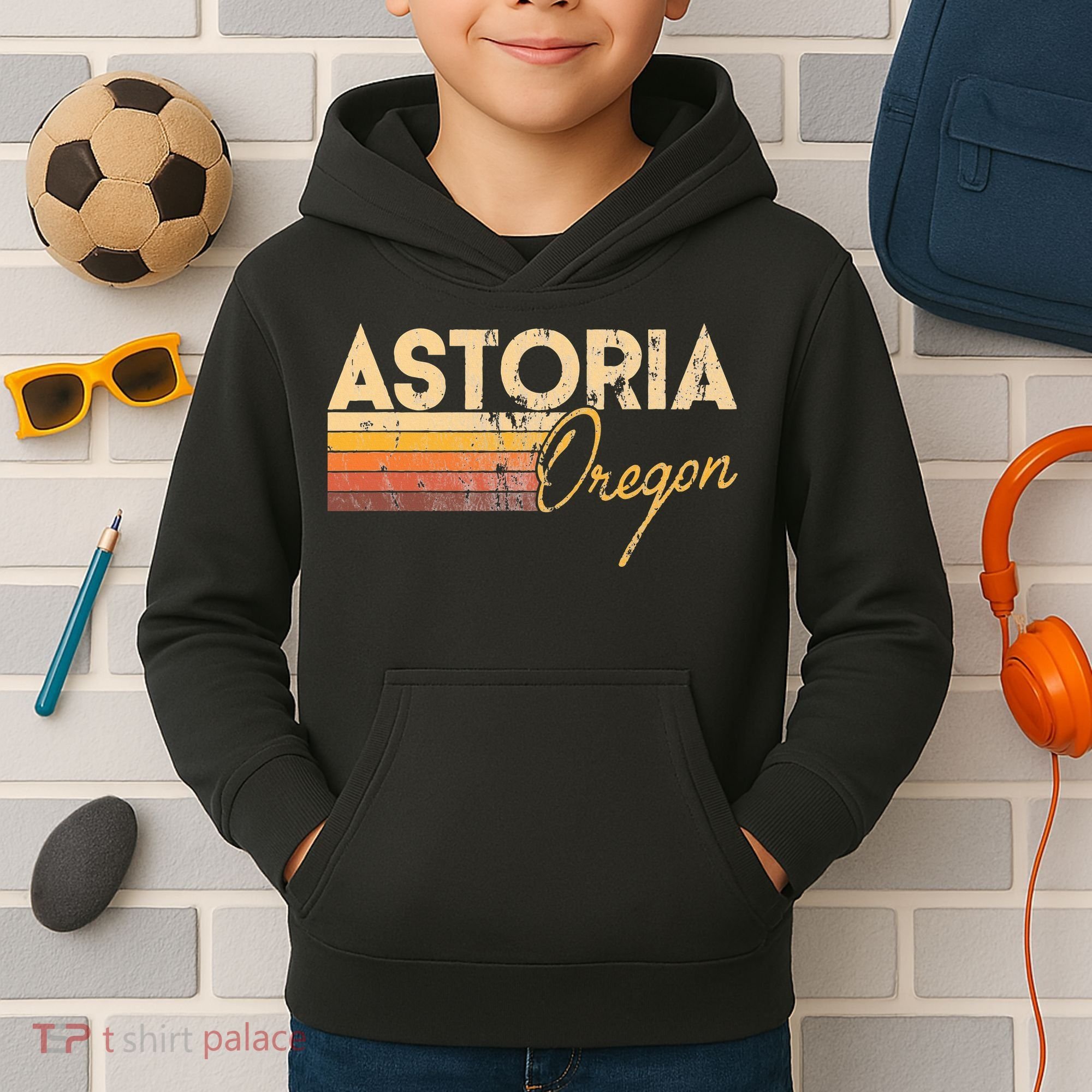 Astoria Oregon Kids Hoodie