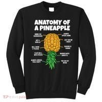 Anatomy Of A Pineapple Swinger Funny Upside Down Pineapple Sweatshirt thumb 0