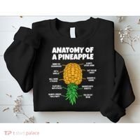 Anatomy Of A Pineapple Swinger Funny Upside Down Pineapple Sweatshirt thumb 2
