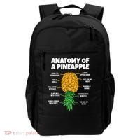 Anatomy Of A Pineapple Swinger Funny Upside Down Pineapple Backpack thumb 0