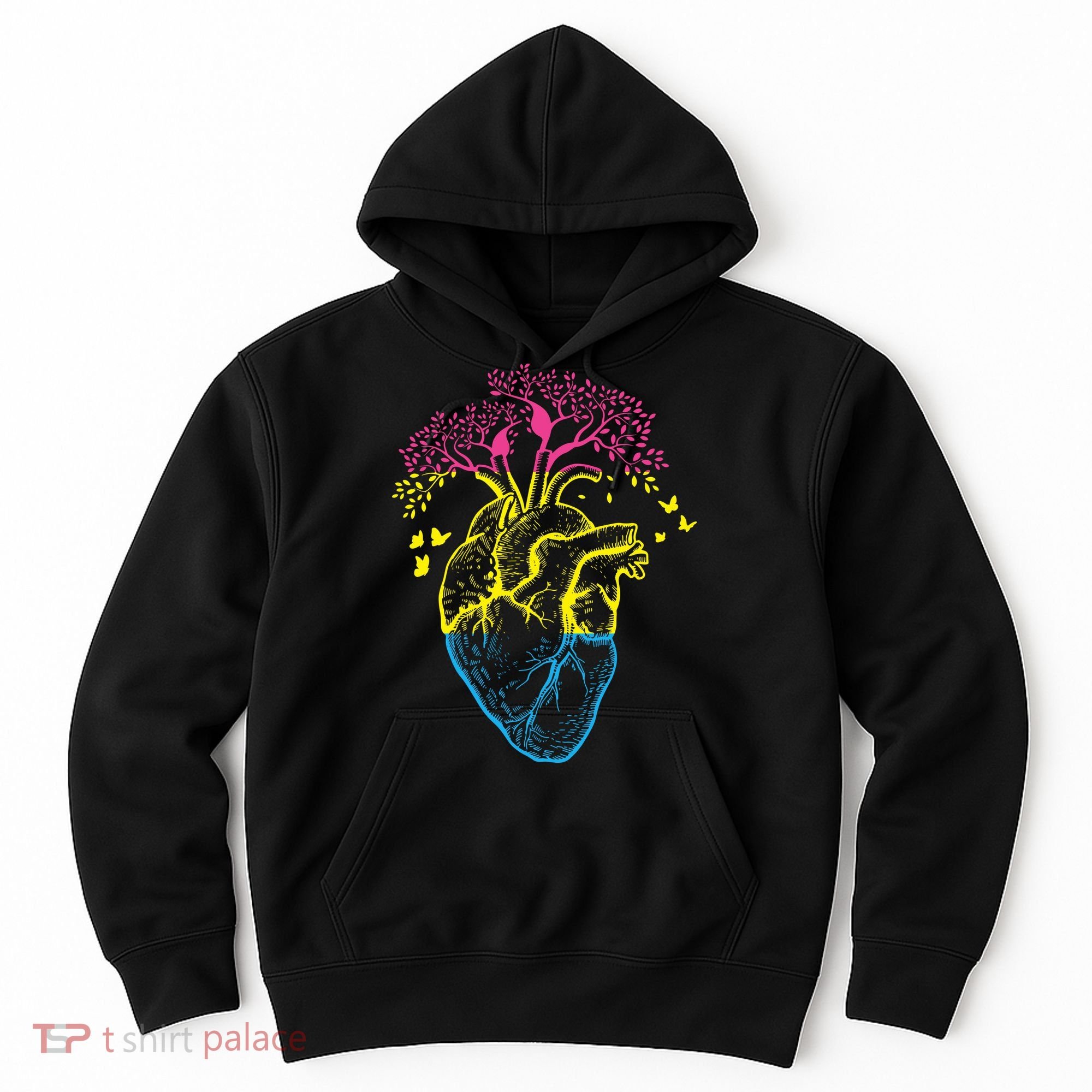 Anatomy Of A Pansexual Heart Pan Pride Anatomical LGBT Hoodie