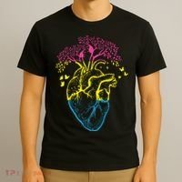 Anatomy Of A Pansexual Heart Pan Pride Anatomical LGBT T-Shirt thumb 3