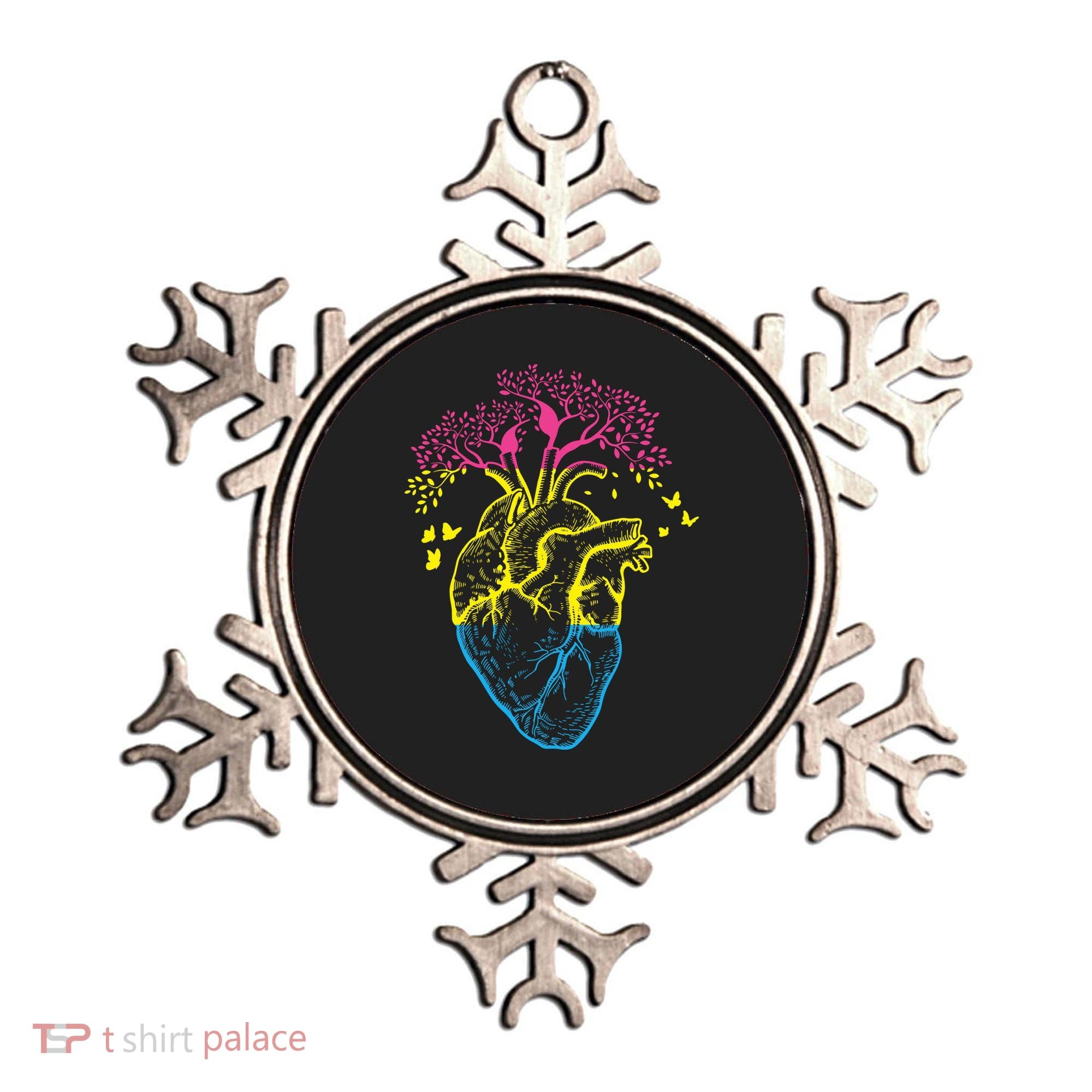 Anatomy Of A Pansexual Heart Pan Pride Anatomical LGBT Ornament