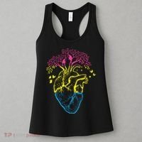 Anatomy Of A Pansexual Heart Pan Pride Anatomical LGBT Women's Tank Top thumb 3