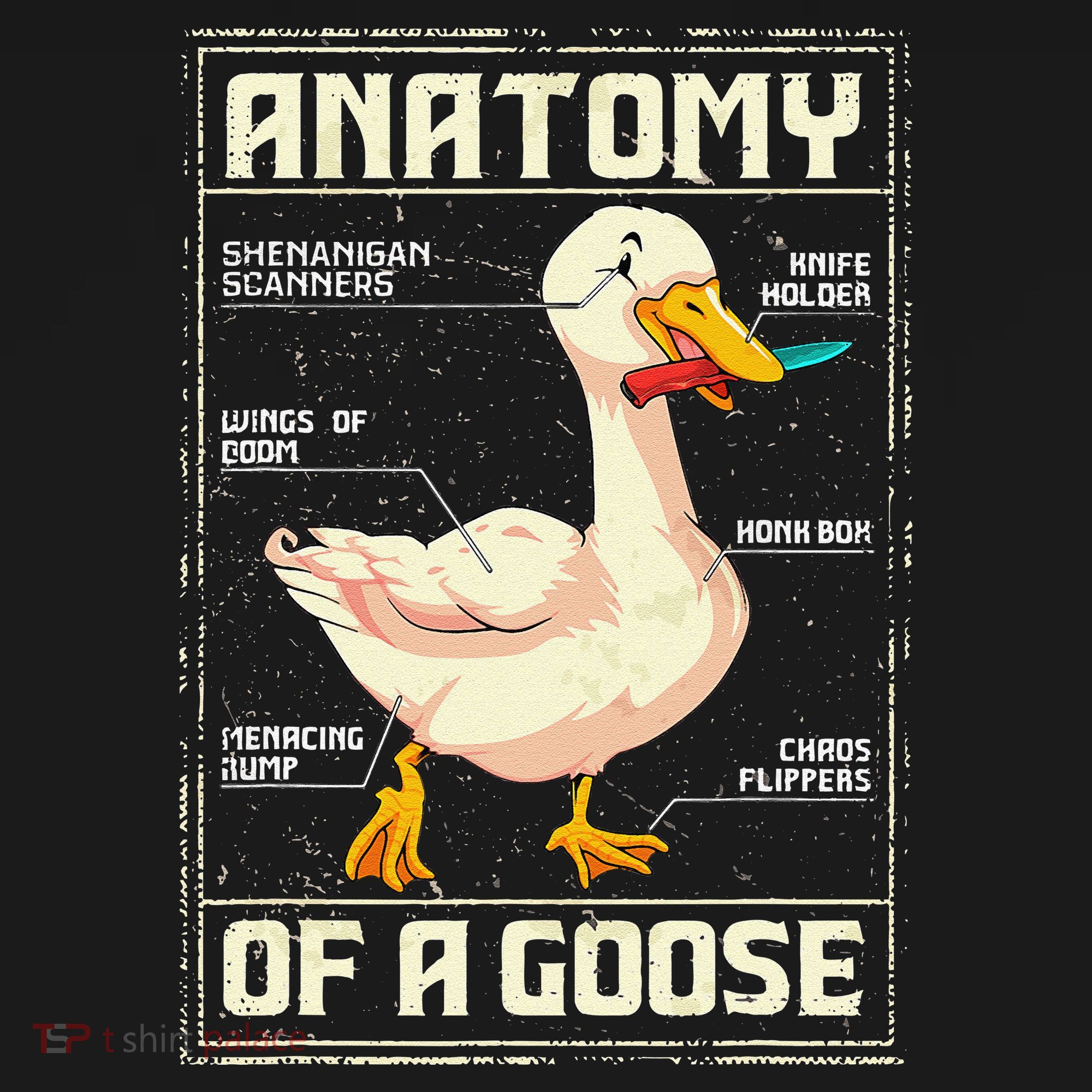 Anatomy Of A Goose Funny Goose Women's Hoodie