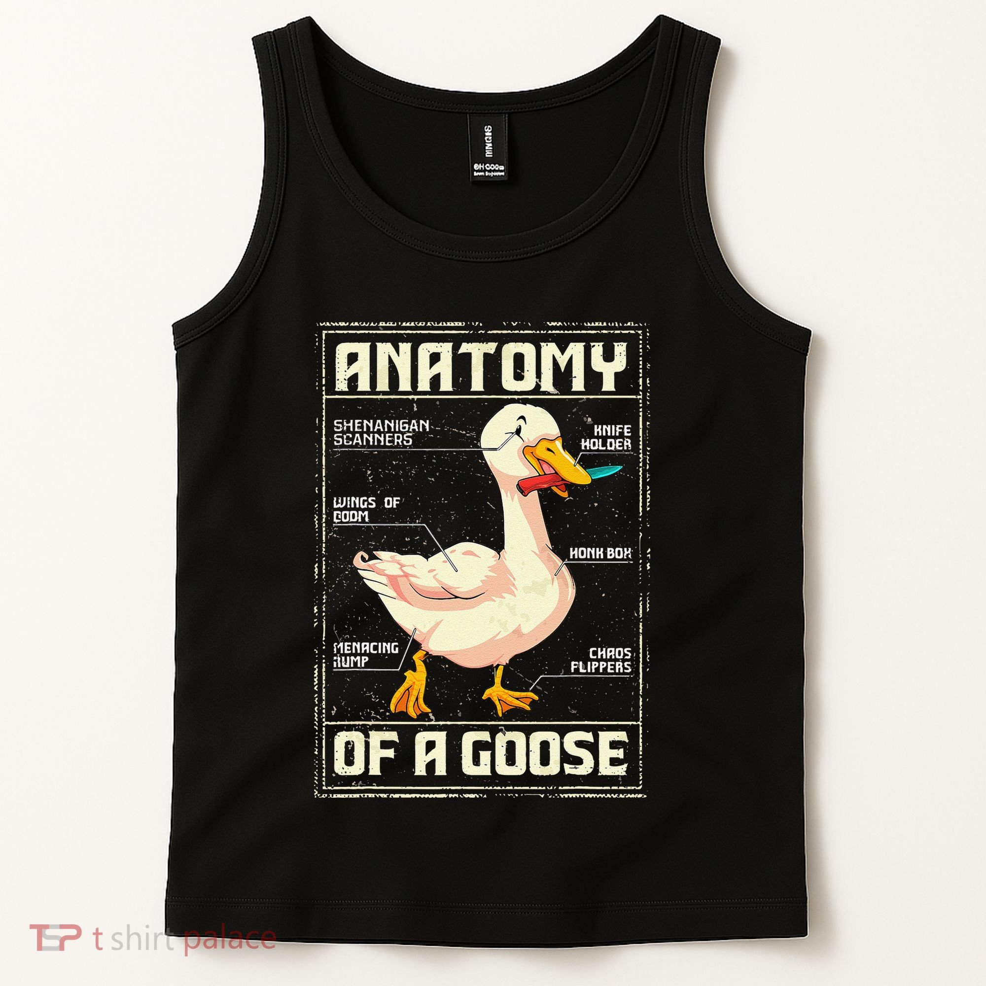 Anatomy Of A Goose Funny Goose Tank Top