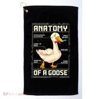 Anatomy Of A Goose Funny Goose Golf Towel thumb 0