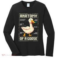 Anatomy Of A Goose Funny Goose Women's Long Sleeve Shirt thumb 0
