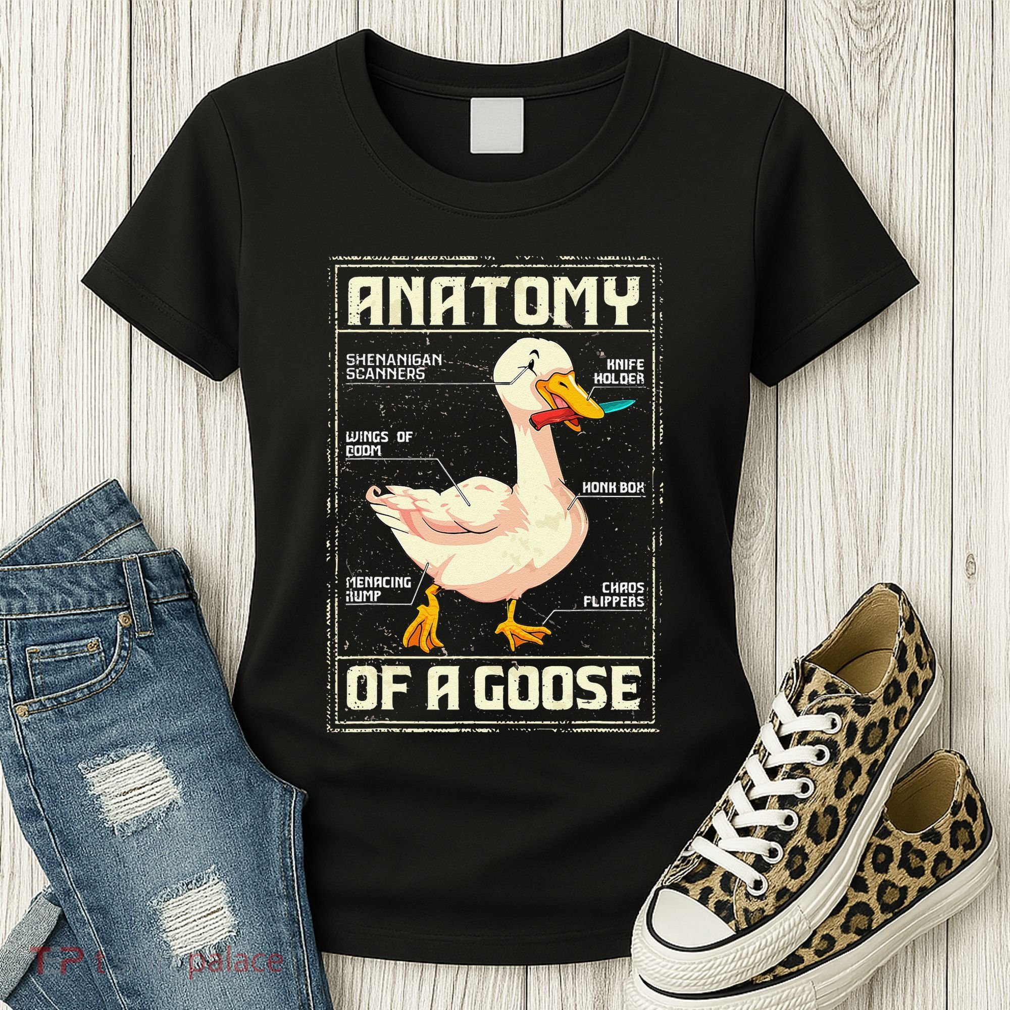 Anatomy Of A Goose Funny Goose Women's T-Shirt