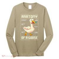 Anatomy Of A Goose Funny Goose Long Sleeve Shirt thumb 0