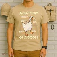 Anatomy Of A Goose Funny Meme Animal Lover Goose Honk Bonk T-Shirt thumb 6