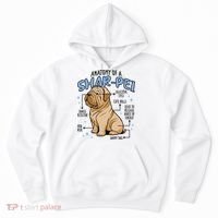 Anatomy Of A Sharpei Dog Hoodie thumb 0