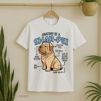 Anatomy Of A Sharpei Dog T-Shirt thumb 2