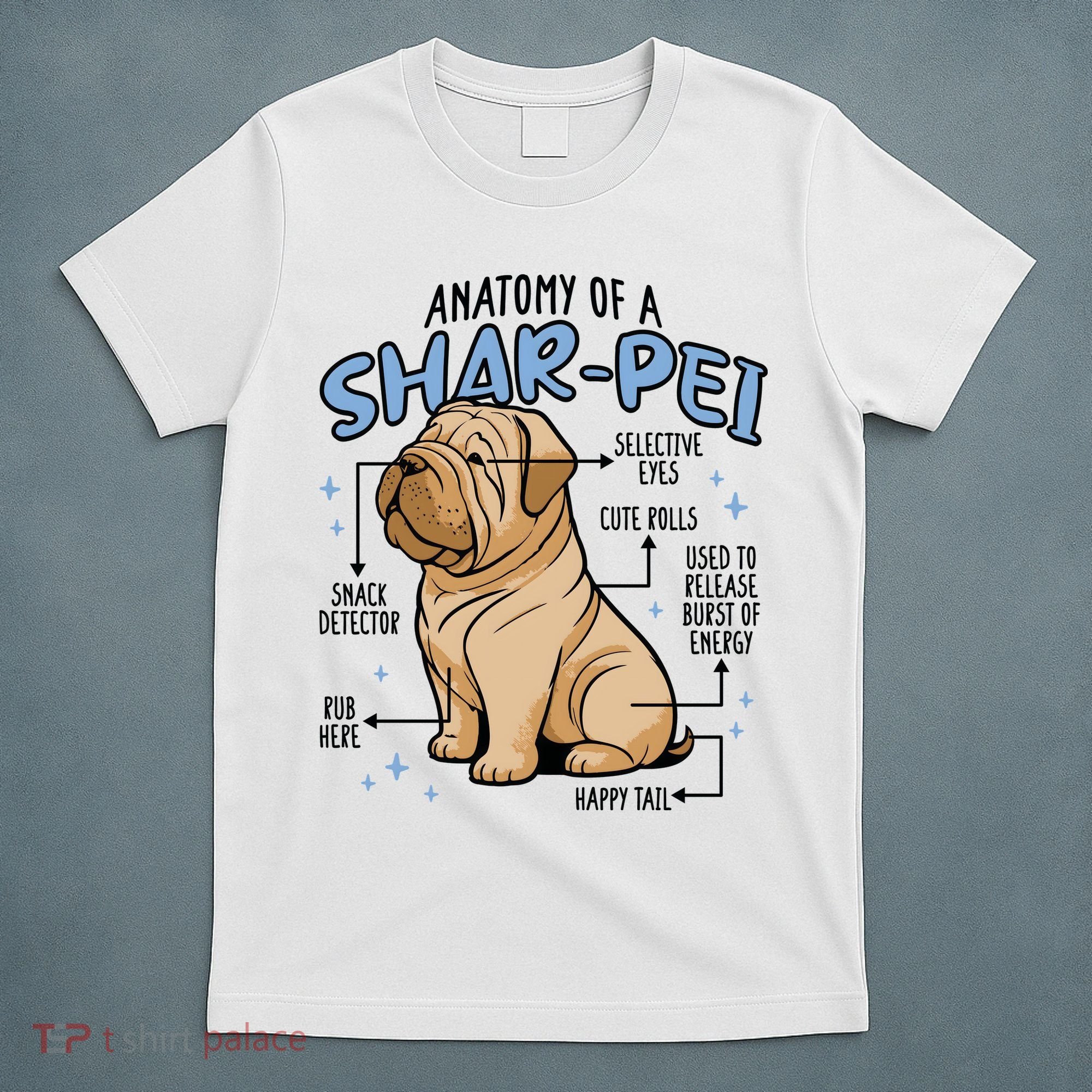 Anatomy Of A Sharpei Dog T-Shirt