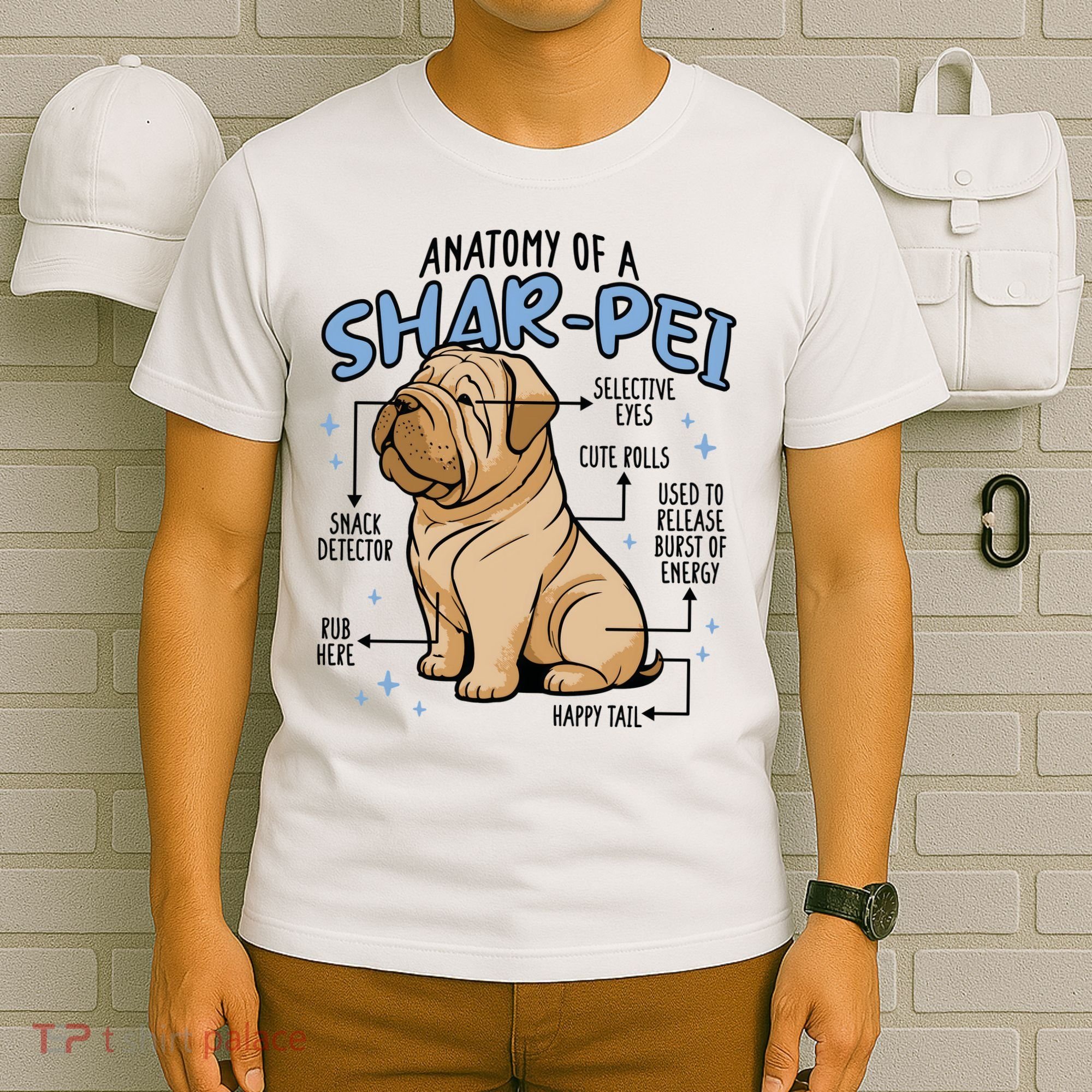 Anatomy Of A Sharpei Dog T-Shirt