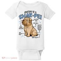 Anatomy Of A Sharpei Dog Baby Bodysuit thumb 0