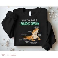 Anatomy Of A Bearded Dragon Bearded Dragon Lizard Pogona Reptile Sweatshirt thumb 2