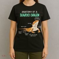 Anatomy Of A Bearded Dragon Bearded Dragon Lizard Pogona Reptile T-Shirt thumb 4