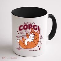 Anatomy Of A Corgi Dog Coffee Mug thumb 1