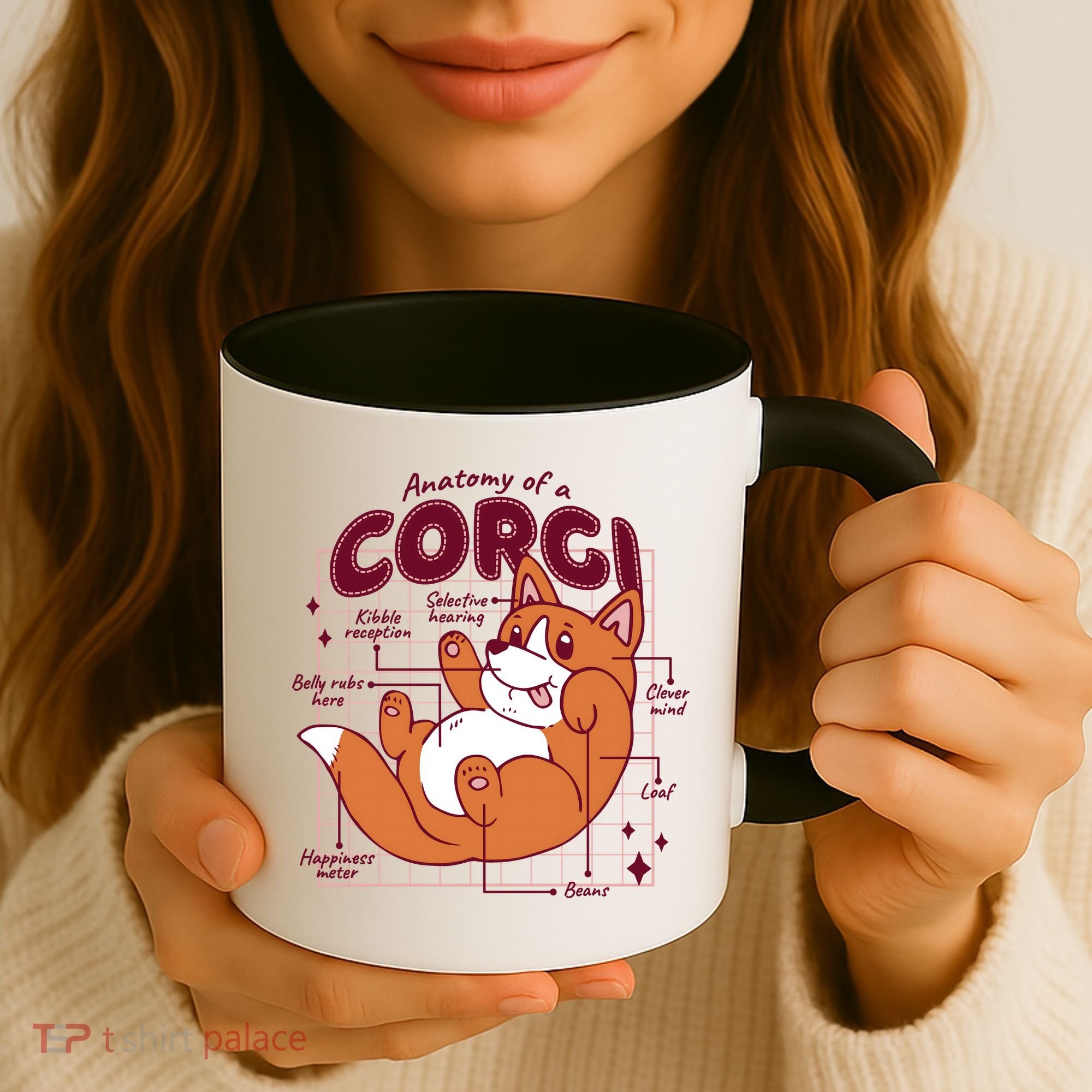 Anatomy Of A Corgi Dog Coffee Mug