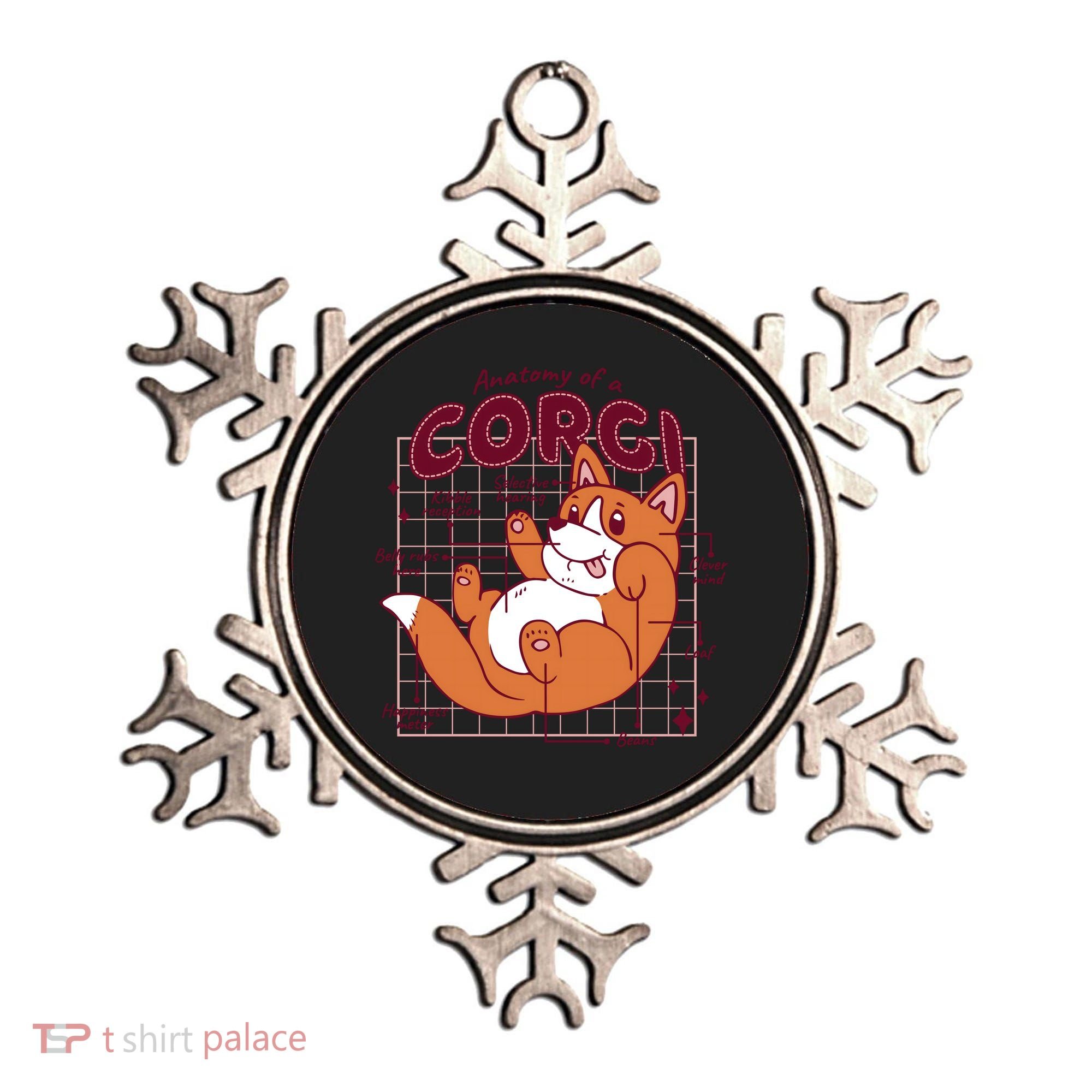 Anatomy Of A Corgi Dog Ornament