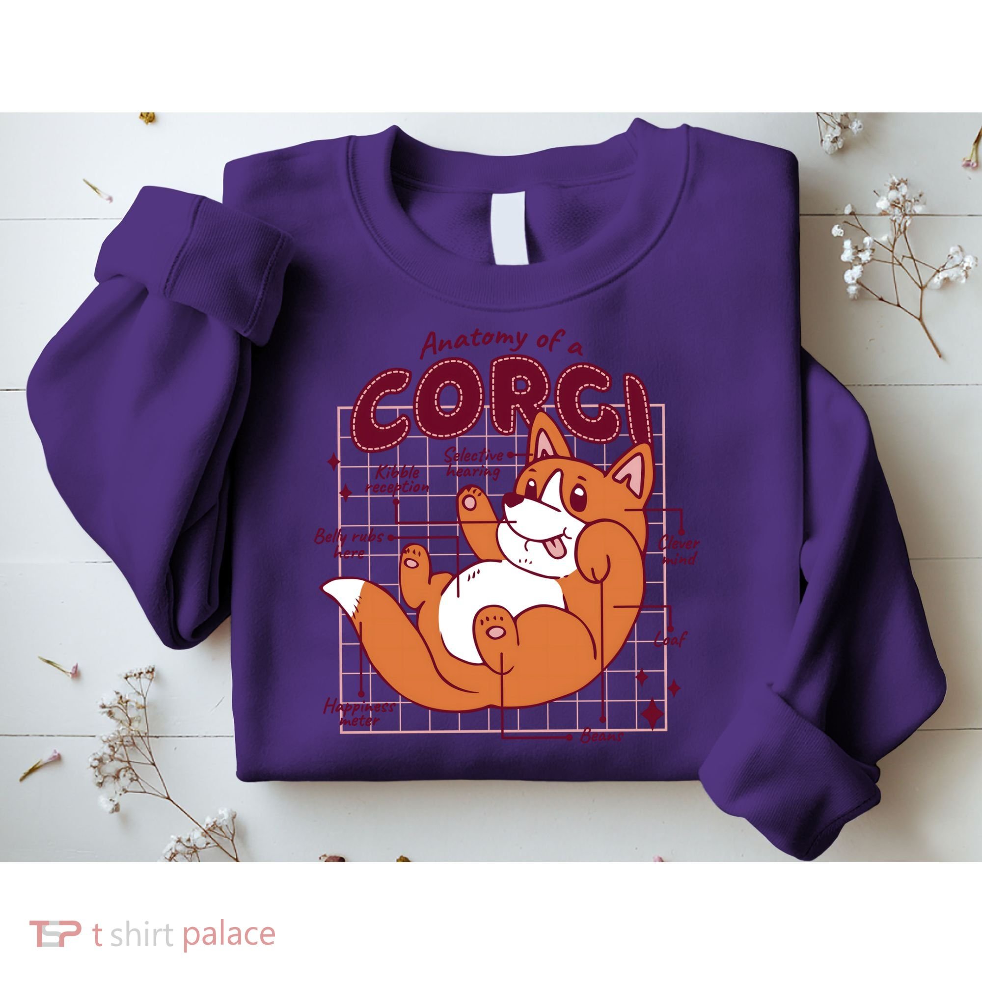 Anatomy Of A Corgi Dog Sweatshirt