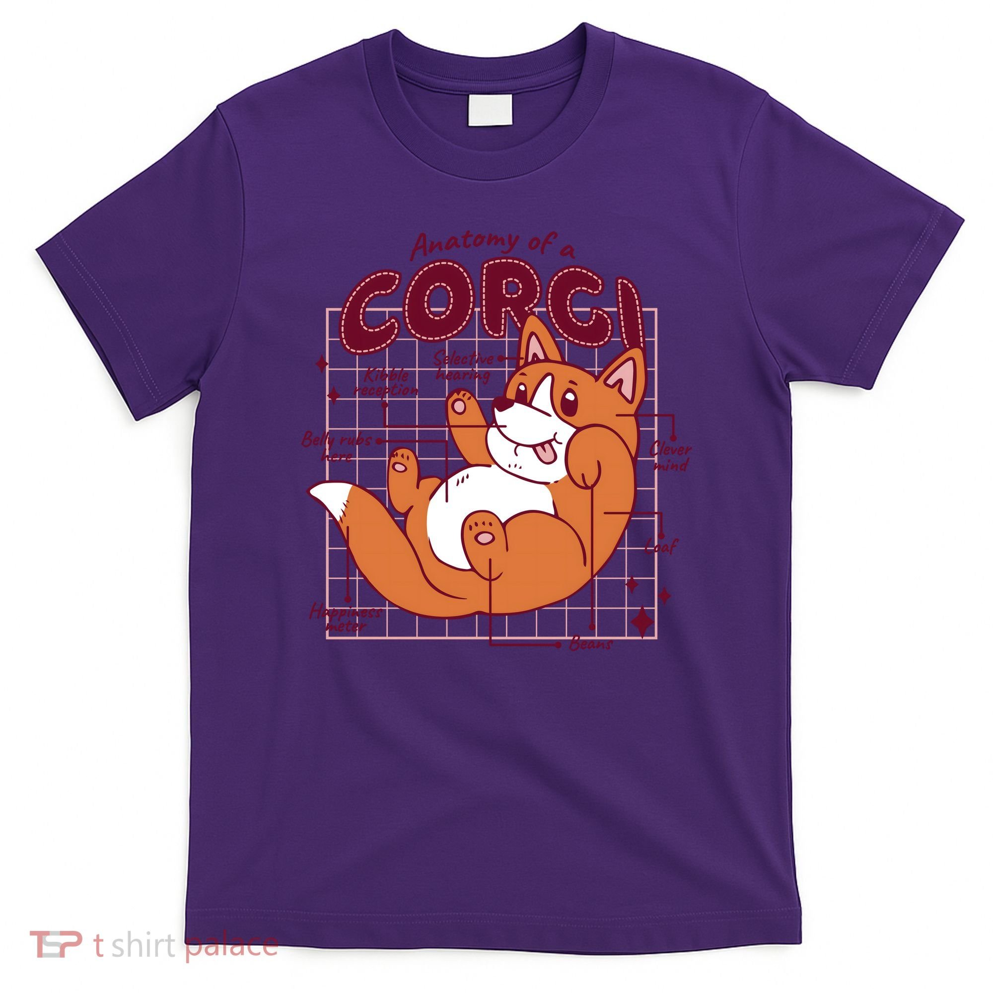 Anatomy Of A Corgi Dog T-Shirt