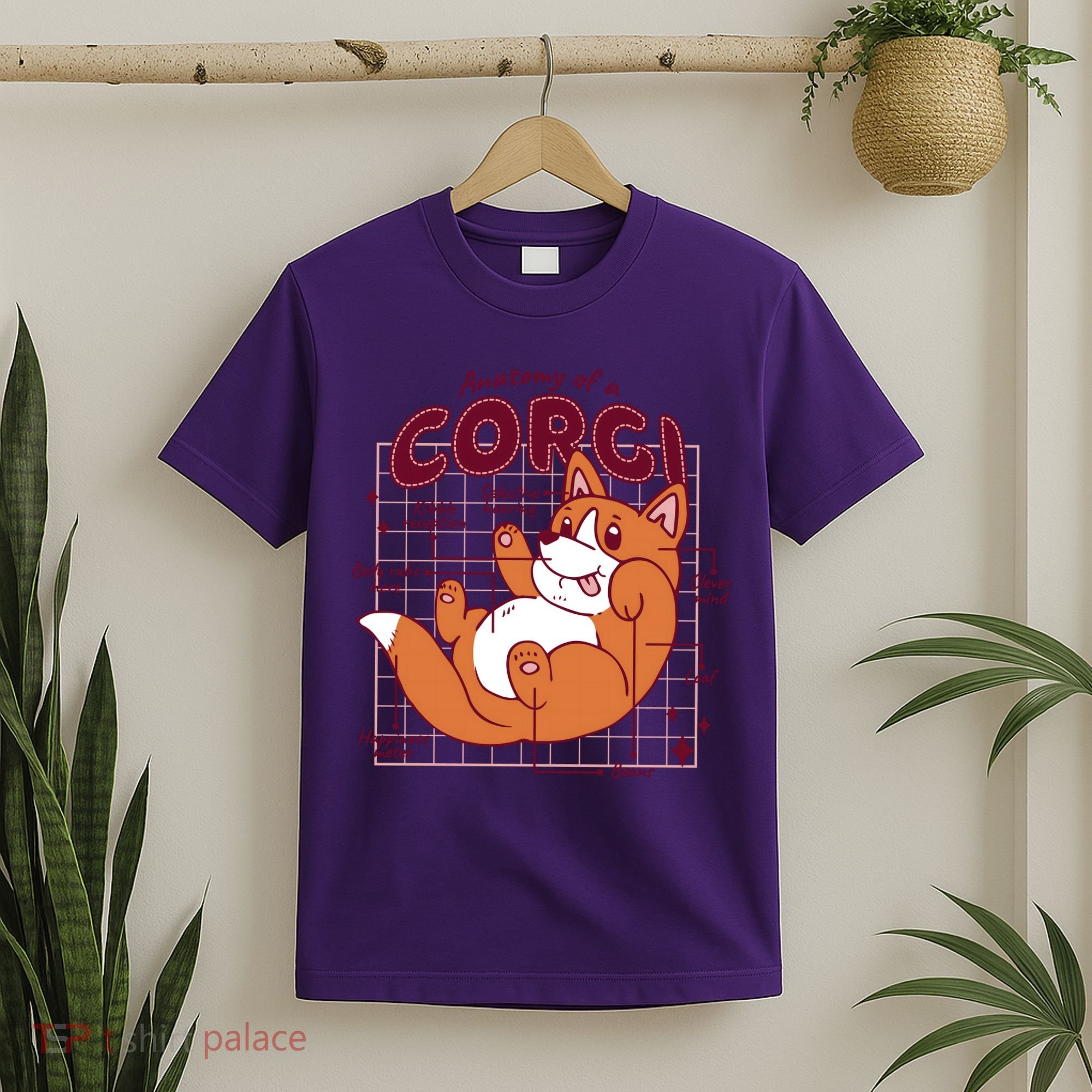 Anatomy Of A Corgi Dog T-Shirt