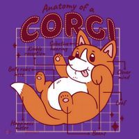 Anatomy Of A Corgi Dog Baby Bodysuit thumb 2