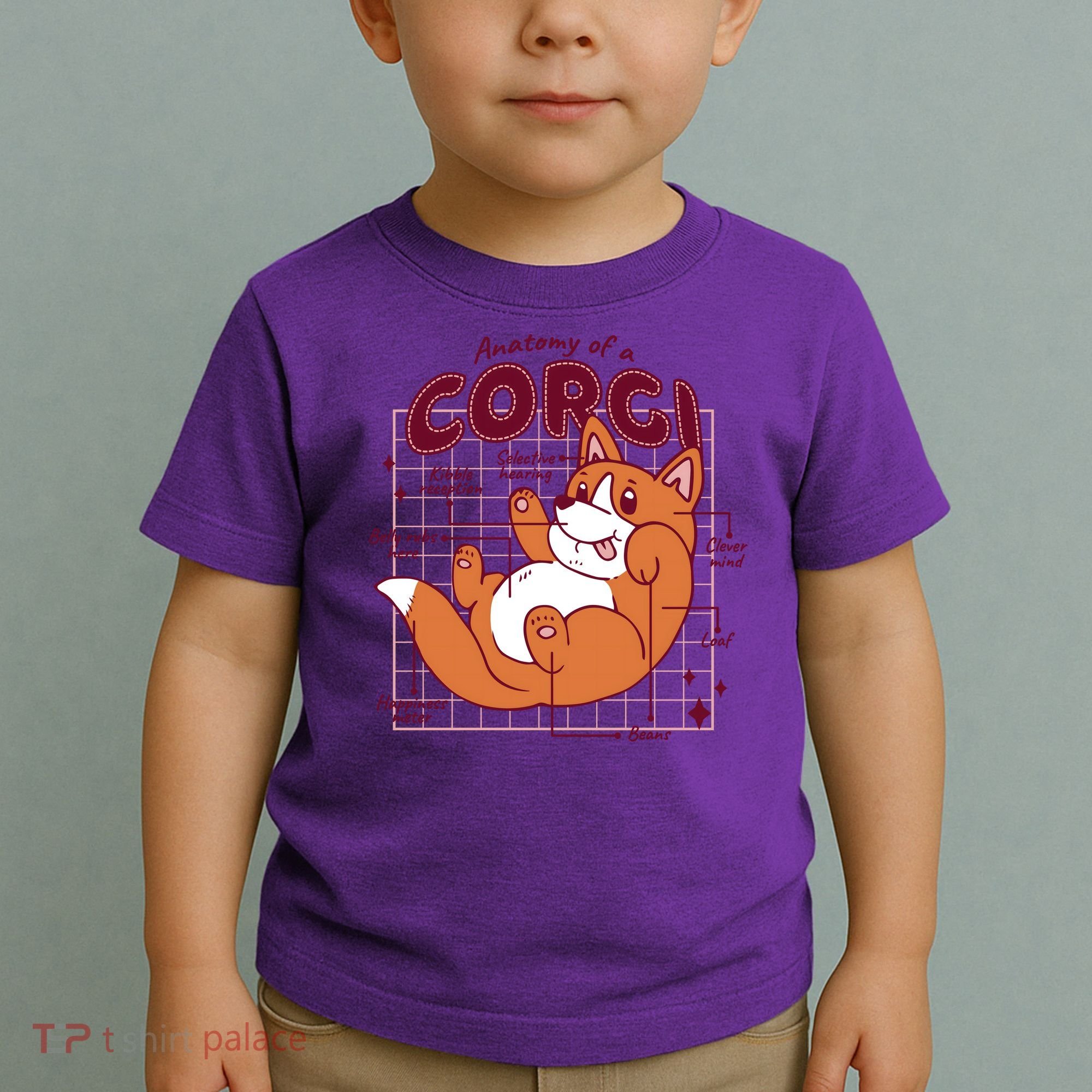 Anatomy Of A Corgi Dog Toddler T-Shirt