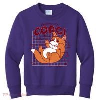 Anatomy Of A Corgi Dog Kids Sweatshirt thumb 0