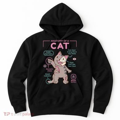 Anatomy Of A Cat Hoodie