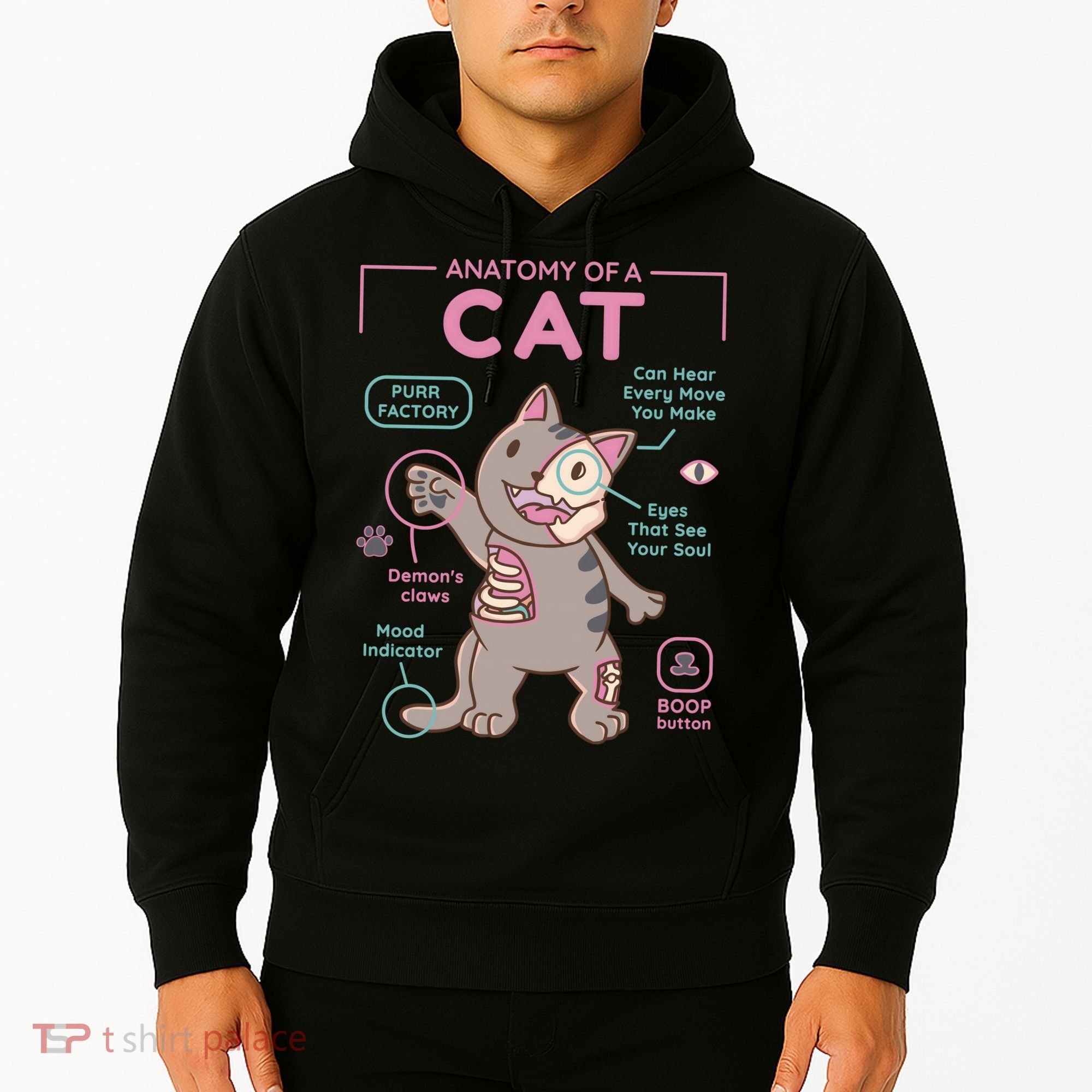 Anatomy Of A Cat Hoodie