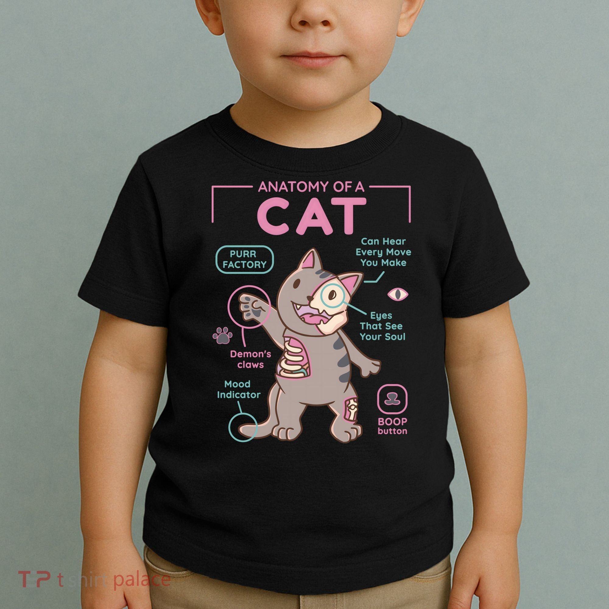 Anatomy Of A Cat Toddler T-Shirt