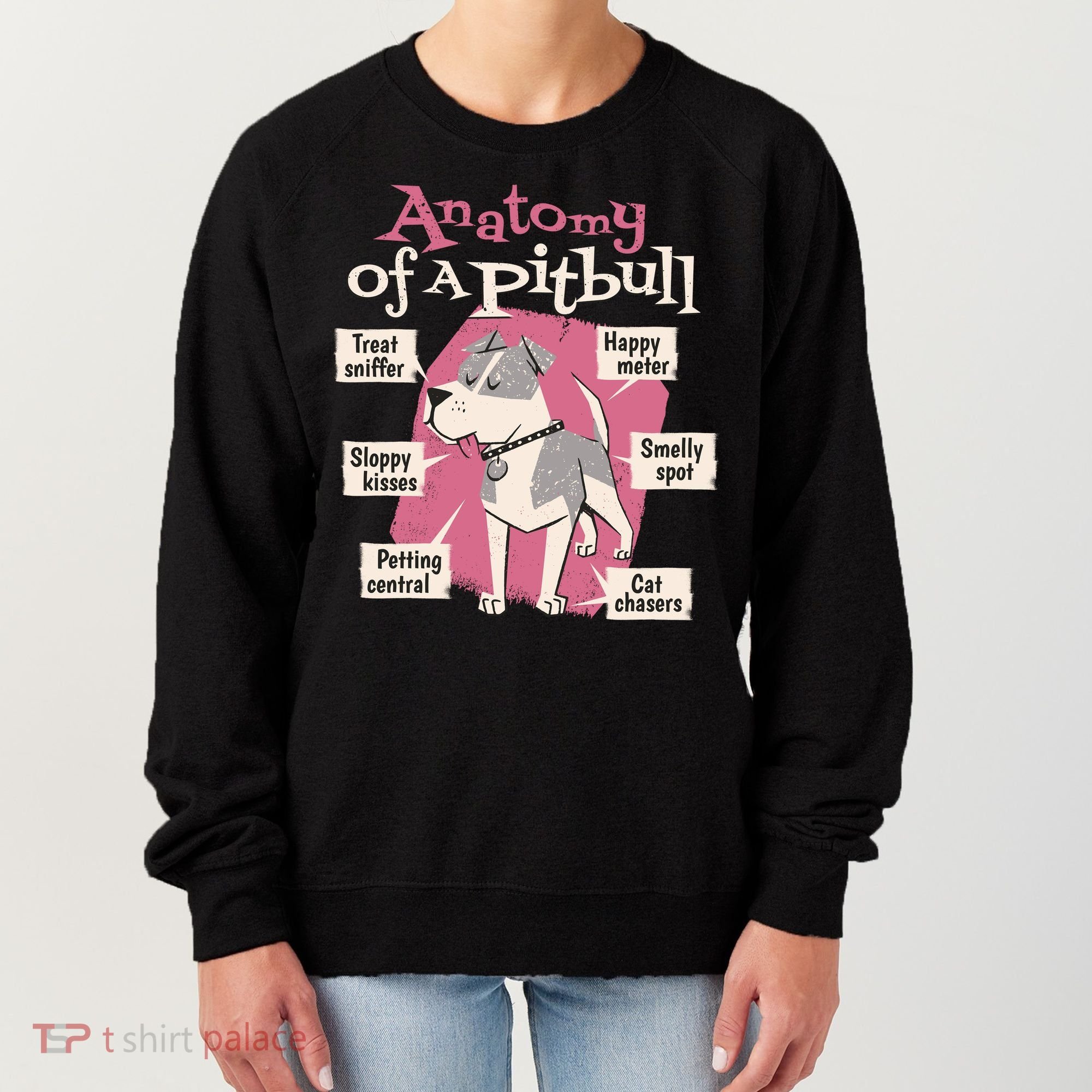 Anatomy Of A Pitbull Cute Gift Women's Sweatshirt