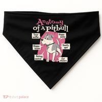 Anatomy Of A Pitbull Cute Gift USA-Made Doggie Bandana thumb 0